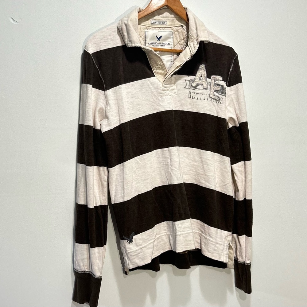 American Eagle Outfitters - eagle rugby vintage fit shirt